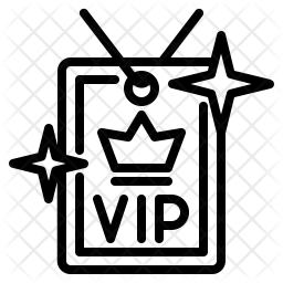 256x256 Access Privileges Vip Icon Of Line Style