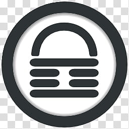 256x256 V I P Software, Round White And Black Lock Icon Transparent