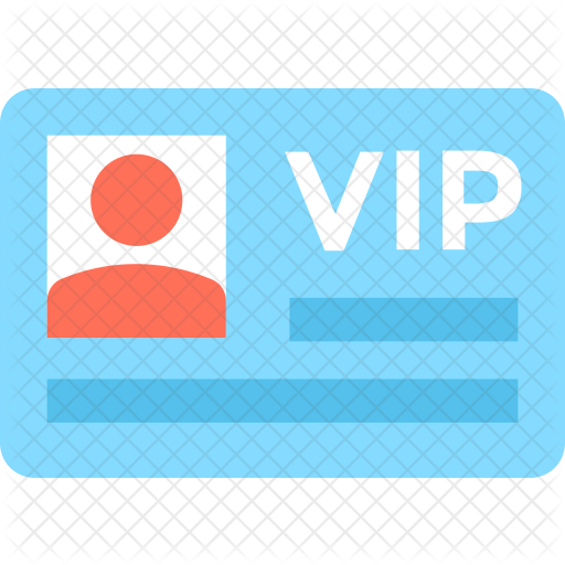 512x512 Vip Pass Icon Of Flat Style