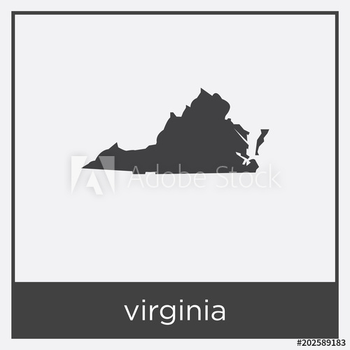 500x500 Virginia Icon Isolated On White Background