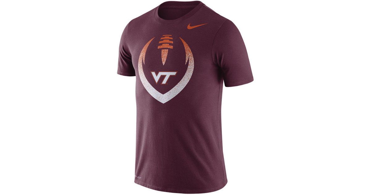 1200x630 Nike Cotton Virginia Tech Hokies Legend Icon T Shirt In Purple