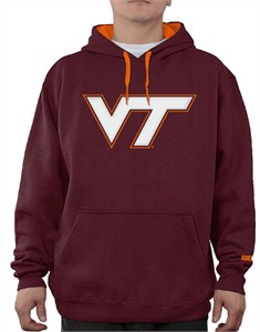 235x300 Virginia Tech Hokies Mens Maroon Embroidered Icon Hoodie