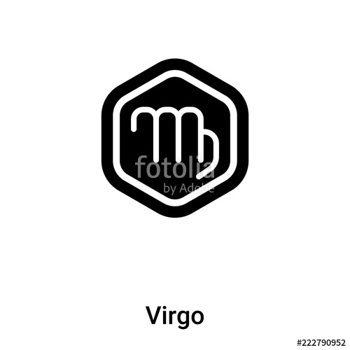 500x500 Virgo Icon Vector Isolated On White Background, Logo Concept