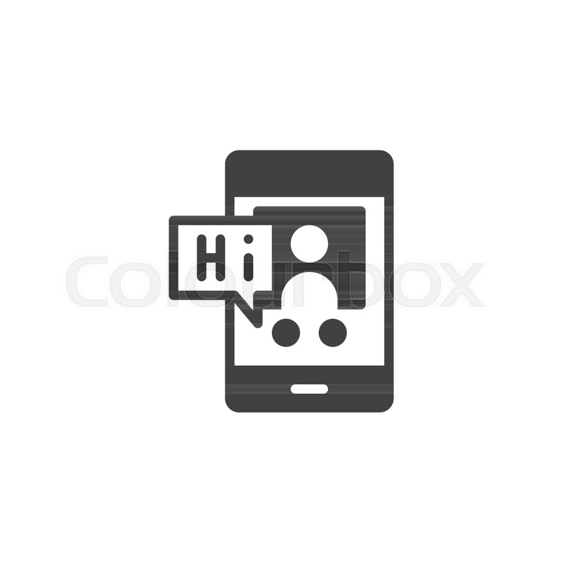 800x800 Smartphone With Virtual Assistant On Stock Vector Colourbox