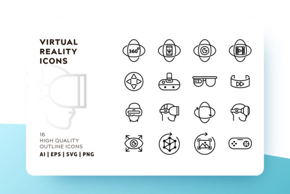 580x387 Virtual Reality Icon Pack Graphic