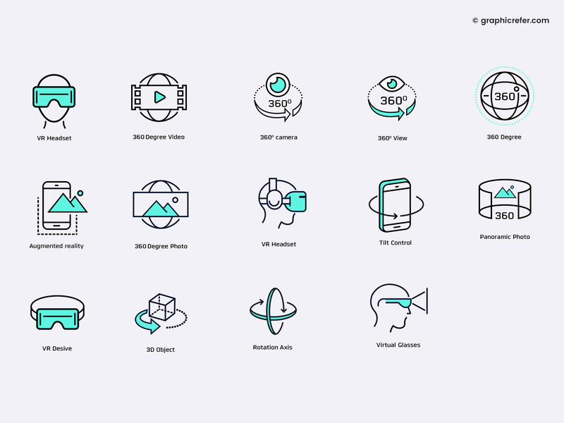 800x600 Virtual Reality Icons