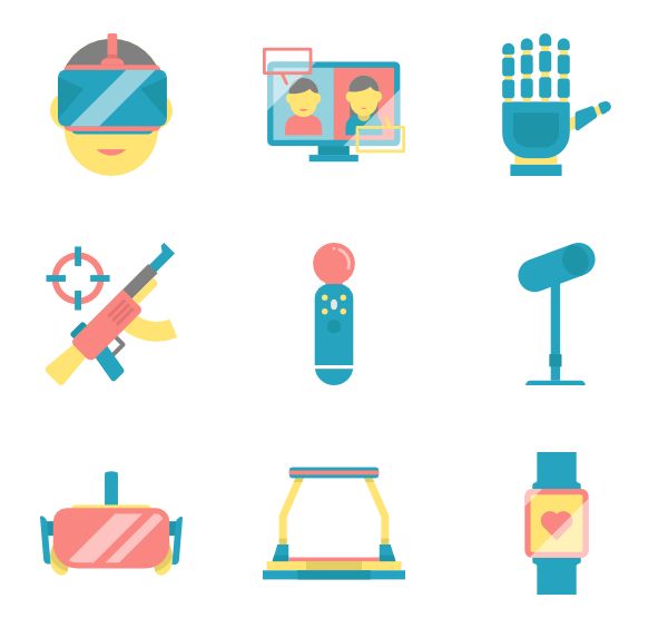 600x564 Virtual Reality Icons