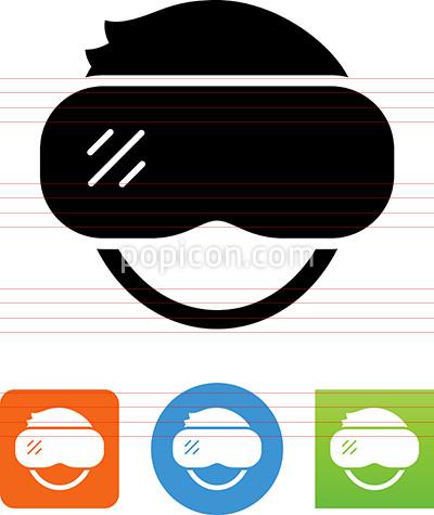 400x475 Vector Virtual Reality Icon
