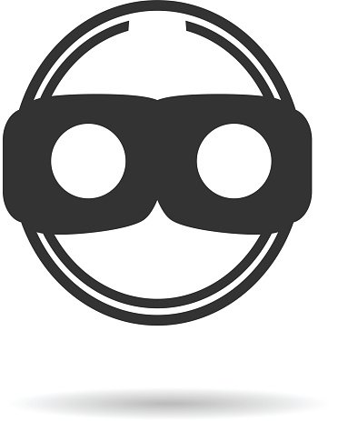 372x463 Virtual Reality Icon Vr Silhouette Vector Premium Clipart
