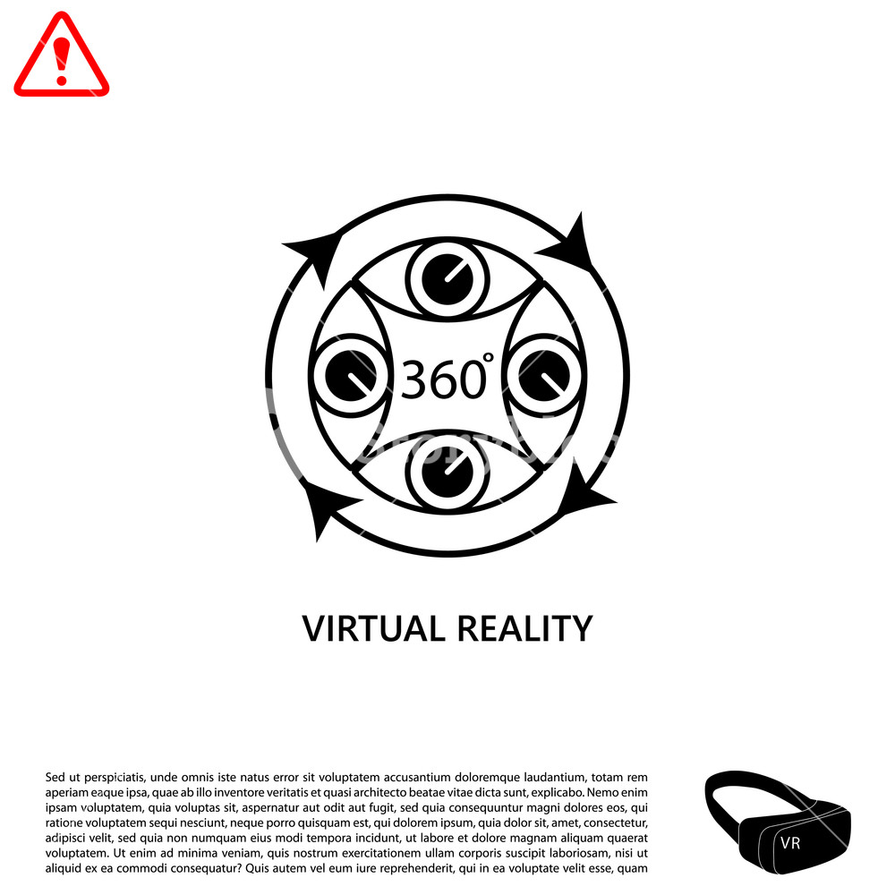1000x1000 Virtual Reality Icon Royalty Free Stock Image