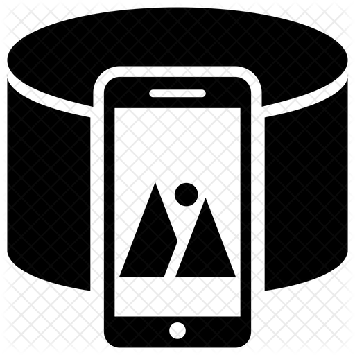 512x512 Panorama Icon Of Glyph Style