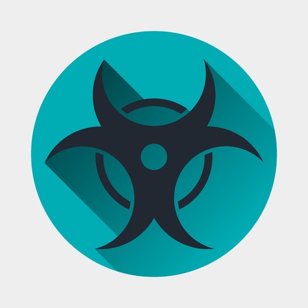 450x450 Virus Icon Epidemic Symbol Flat Style With Soft Long Shadow