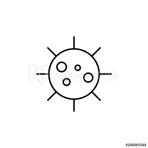 500x500 Virus Icon Element Of Microorganisms Icon For Mobile Concept