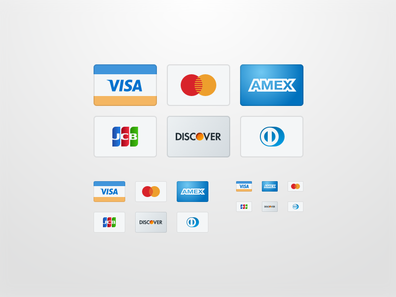 800x600 Credit Card Icons