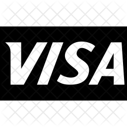 256x256 Visa Icon Of Glyph Style