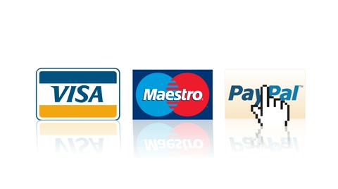 480x268 Visa, Mastercard, Paypal Logos Online Shopping Payment E Commerce