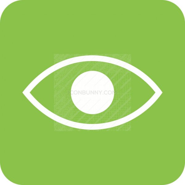 Visibility Flat Round Corner Icon 600x600 Visibility Flat Round Corner Icon