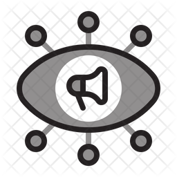 Visibility Icon Of Colored Outline Style 256x256 Visibility Icon Of Colored Outline Style
