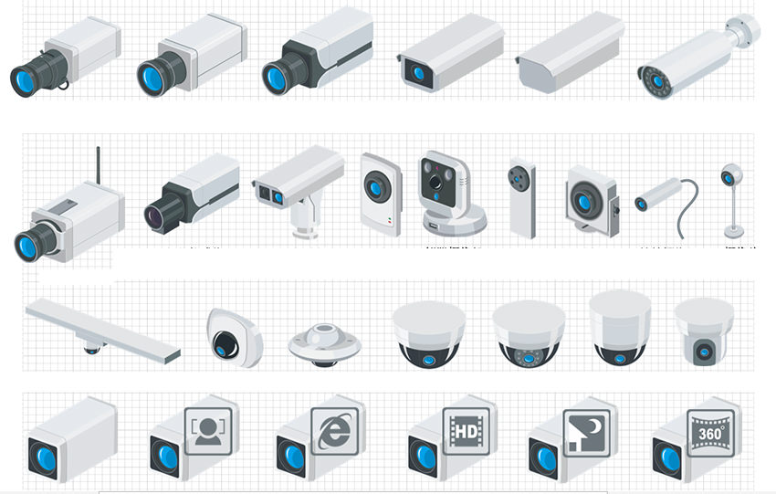 850x541 Ipnetwork Video Surveillance Visio Icon Library Free Download