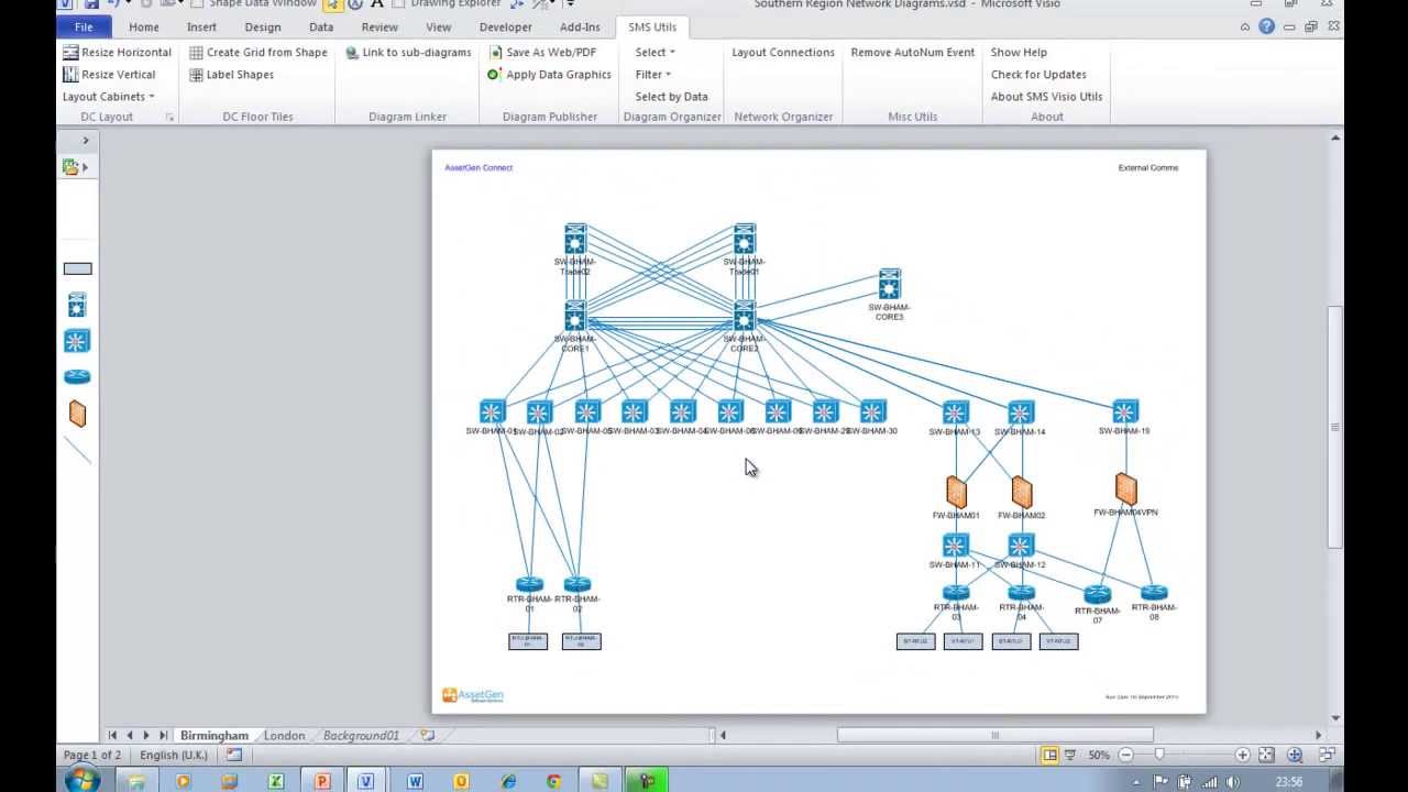 1280x720 Easily Creating Visio Diagram Drill Down Hyperlinks To Sub