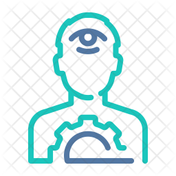 256x256 Visionary Manager Icon Of Line Style