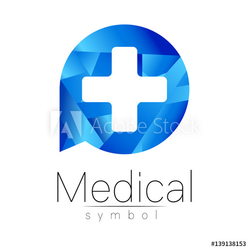 500x500 Vector Medical Sign With Cross Symbol For Doctors, Website, Visit