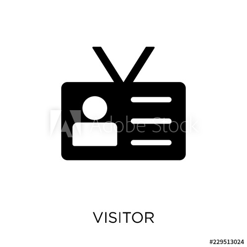 Visitor Icon Isolated On White Background Simple And Editable 500x500 Visitor Icon Isolated On White Background Simple And Editable