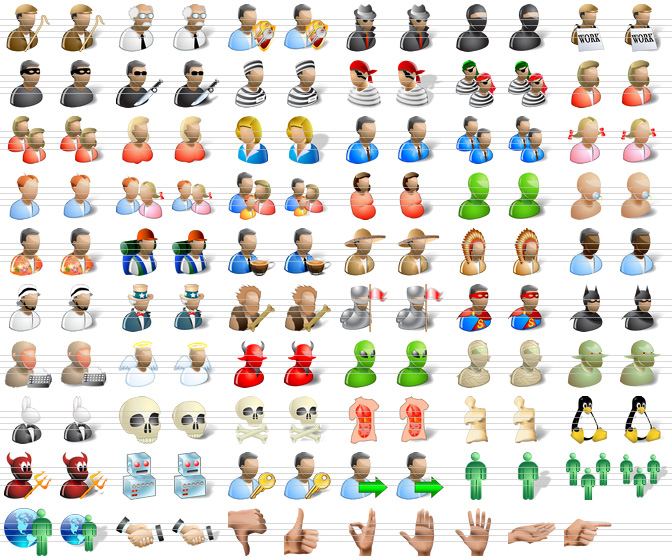 672x560 People Icons For Windows