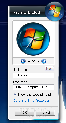 256x478 Download Vista Orb Clock