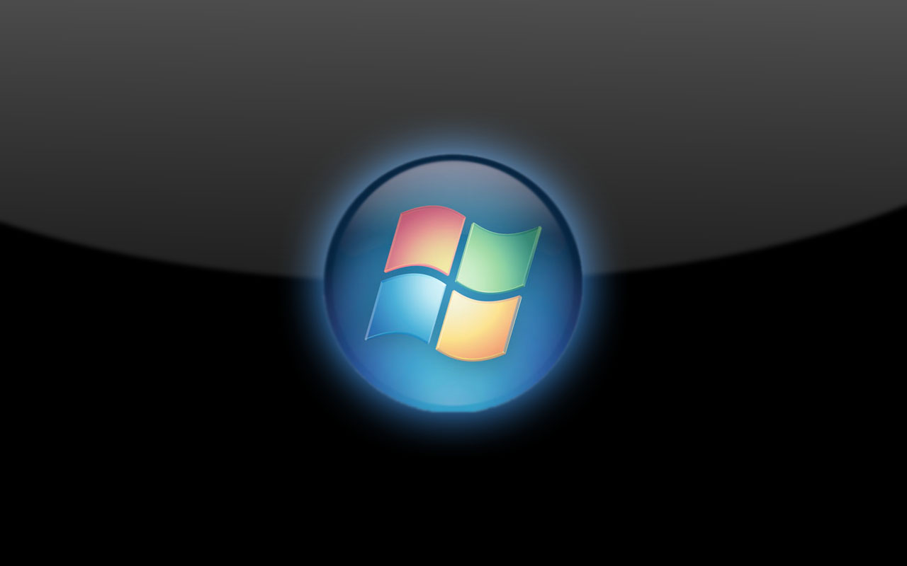 1280x800 Vista Orb Black Awesome Wallpapers