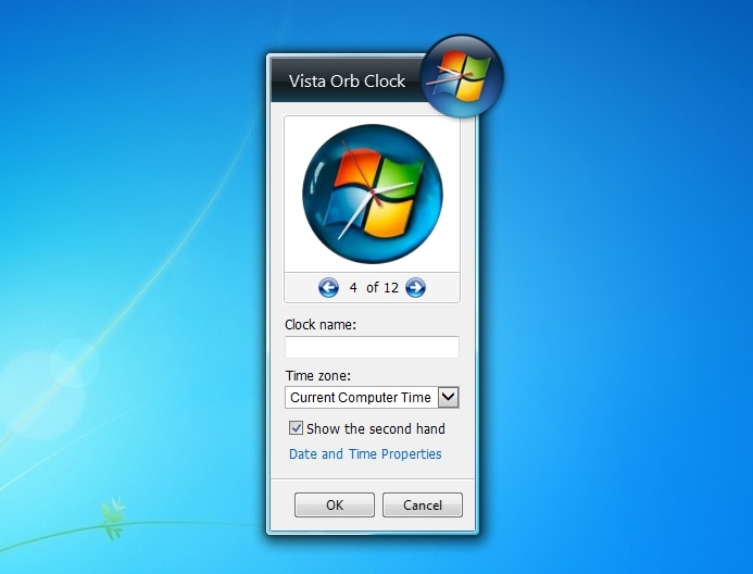 693x528 Vista Orb Clock