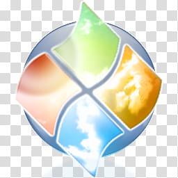 256x256 Windows Logos Vista Sky Orb, Microsoft Logo Transparent Background