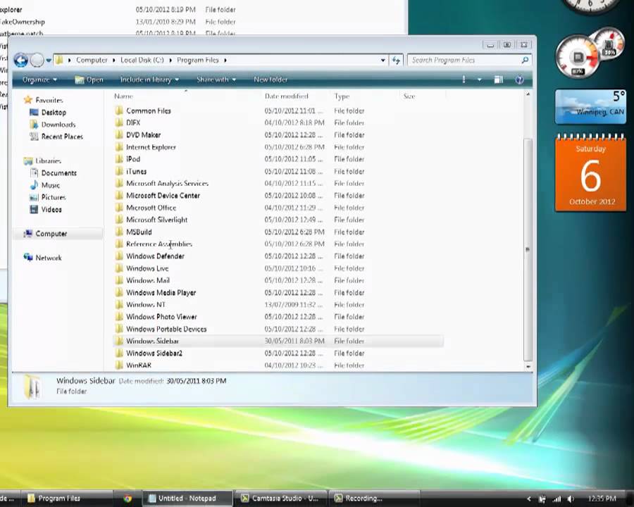 900x720 Windows Vista Theme For Sidebar And Vista Orb