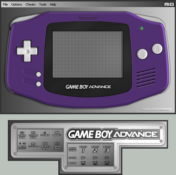 600x596 Gameboy Advance Indigo Skin