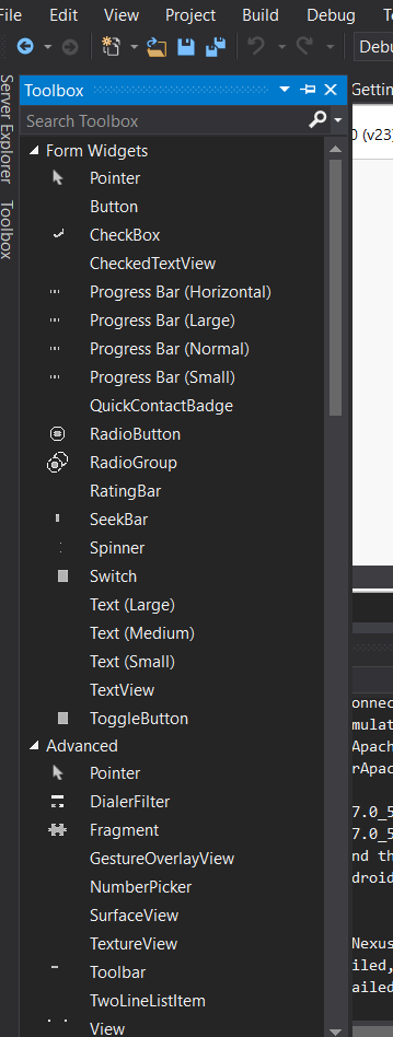 359x948 Icons For Xamarin Android Toolbox Items Not Showing Up Properly