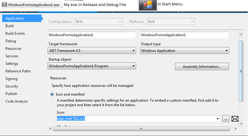 827x451 Change The Start Menu Icon Of Exe
