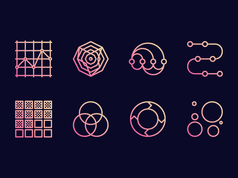 800x600 Data Visualization Icon Set