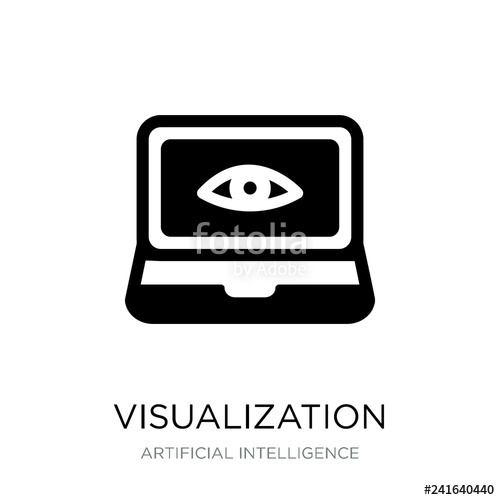 500x500 Visualization Icon Vector On White Background, Visualization Tre