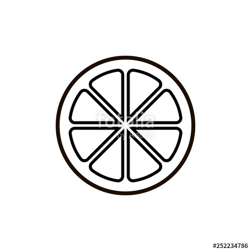 500x500 Lemon Icon Sign For Mobile And Web Design Natural Vitamin C