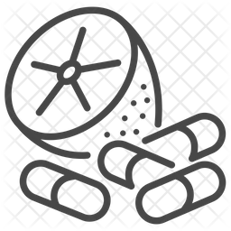 256x256 Vitamin C Icon Of Line Style