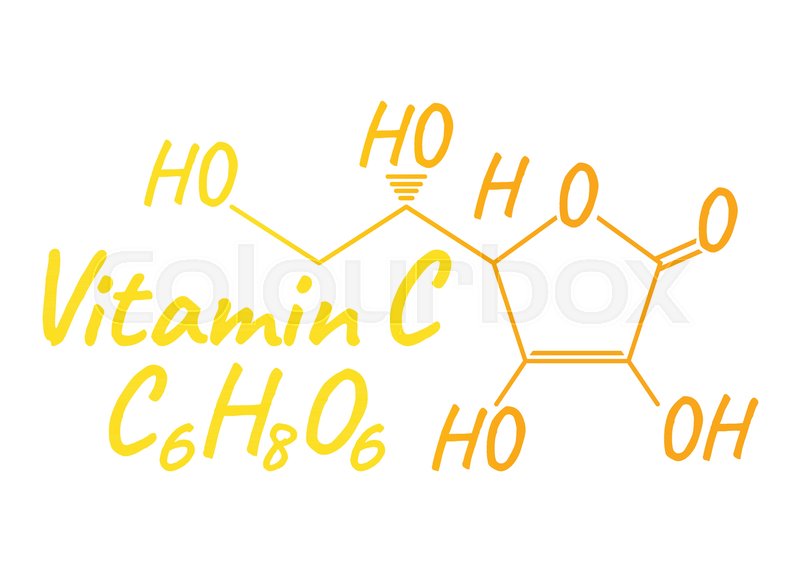 800x572 Vitamin C Label And Icon Chemical Stock Vector Colourbox