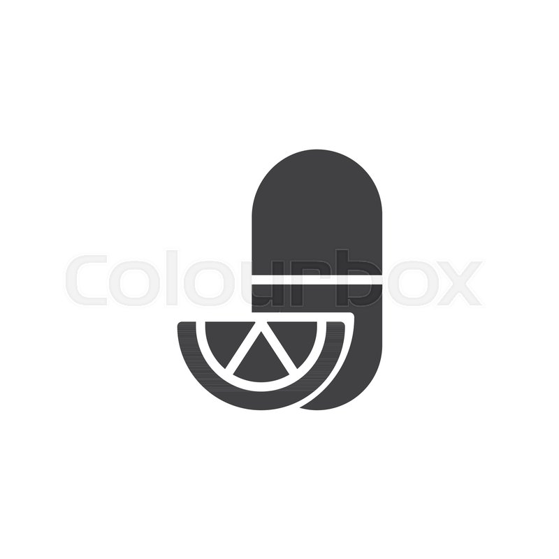 800x800 Vitamin C Lemon Vector Icon Filled Stock Vector Colourbox