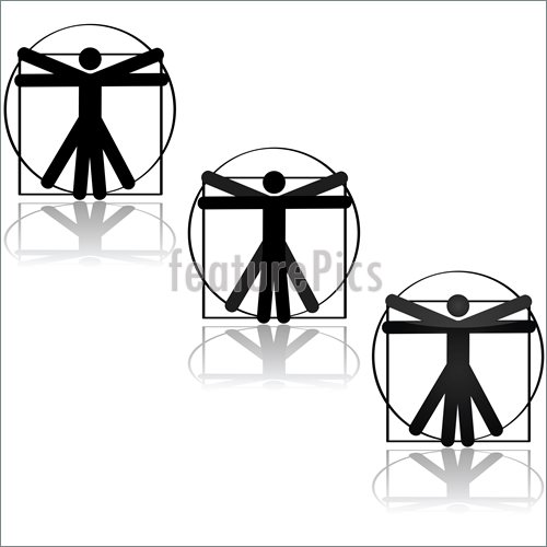 500x500 Vitruvian Icon Illustration