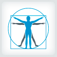 200x200 Vitruvian Man Logo Codester