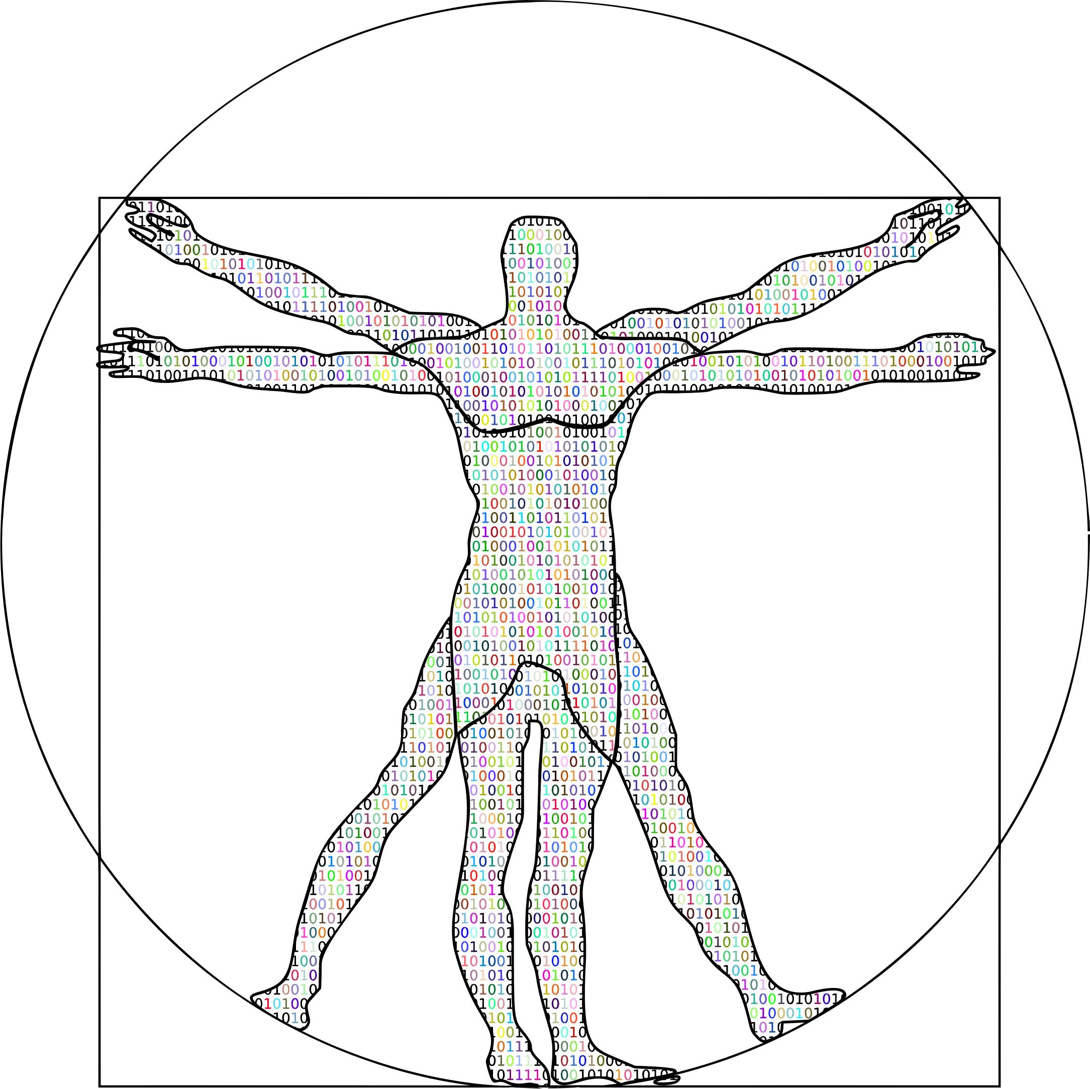2169x2167 Prismatic Binary Vitruvian Man Icons Png