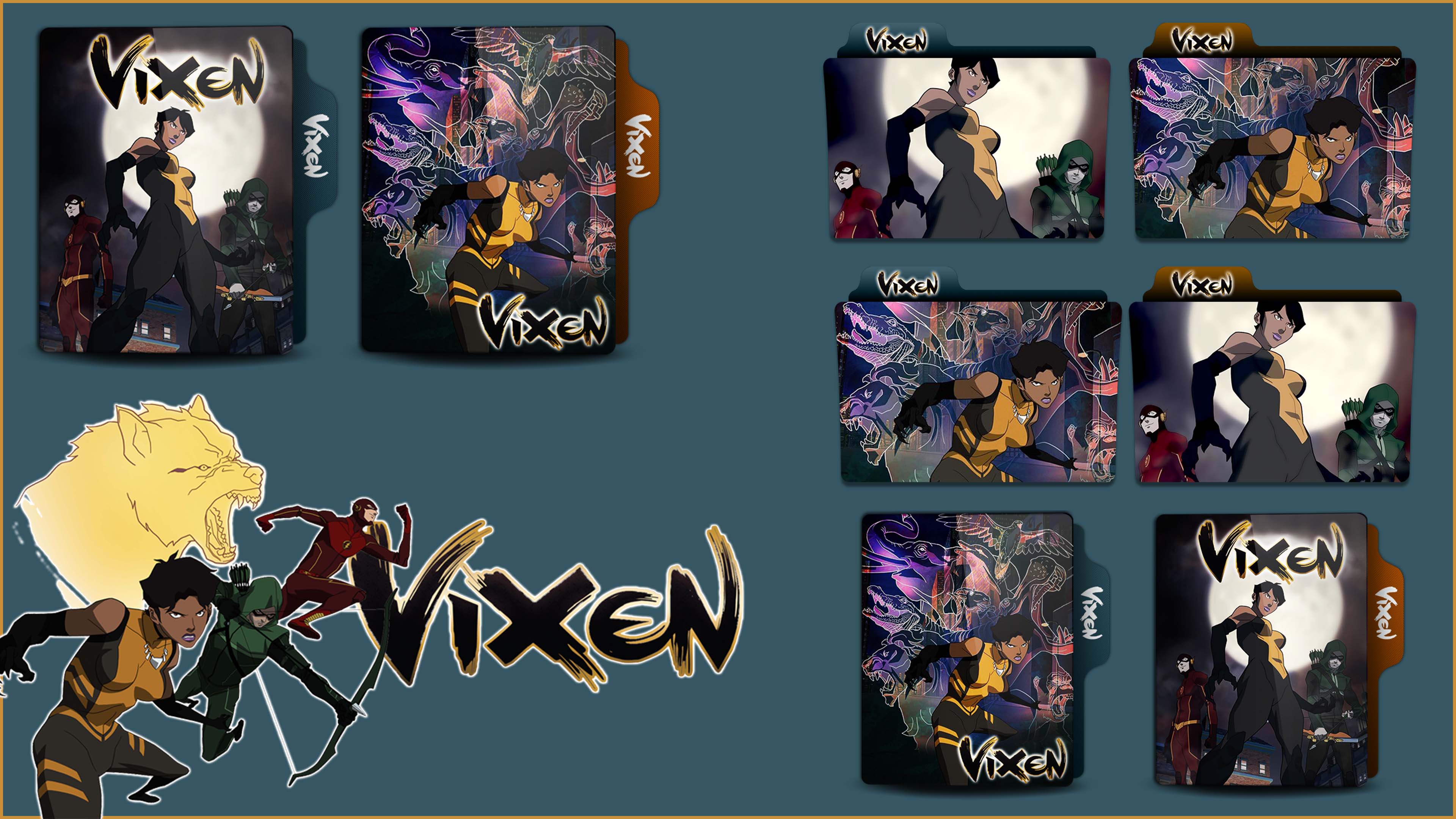3840x2160 Vixen Folder Icon