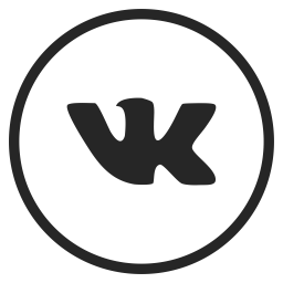 256x256 Vk Icon Of Glyph Style