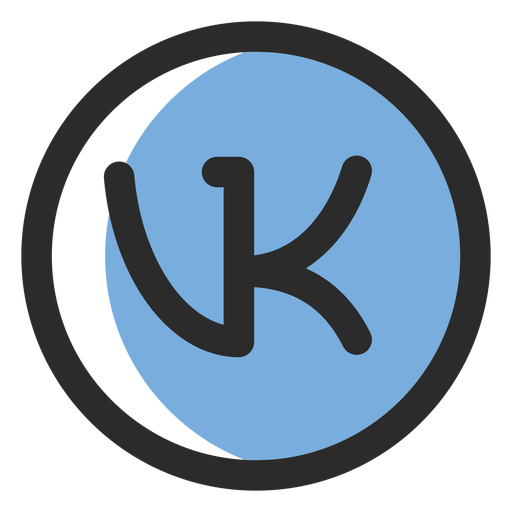 512x512 Vk Colored Stroke Icon