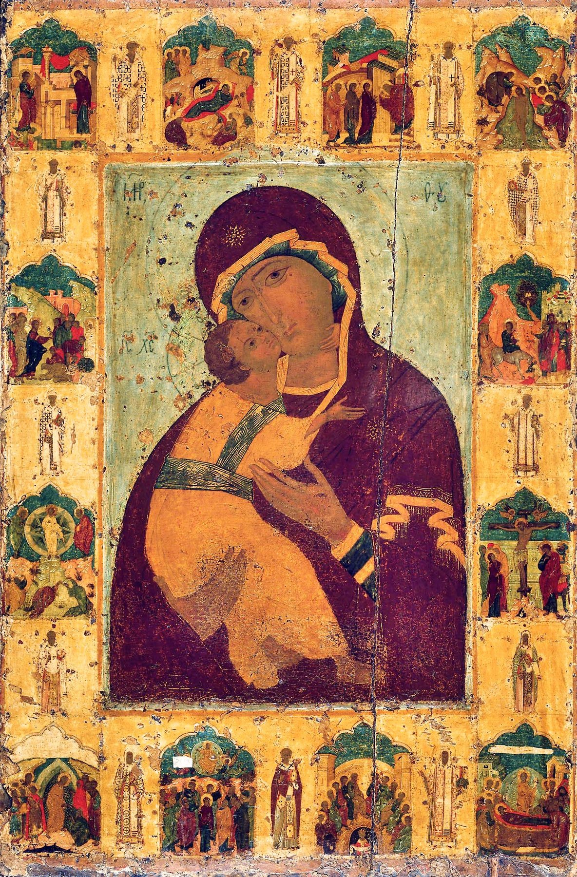 1184x1800 Orthodox Icon Of Our Lady Of Vladimir, Of The Most Holy Theotokos