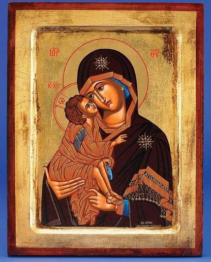 429x532 Our Lady Of Vladimir Gold Leaf Icon
